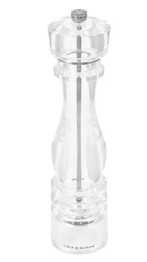 Cole & Mason The London Collection Salt Mill – Acrylic – 8" / 22 cm by Kitchen Niche