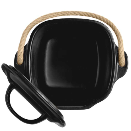 Emile Henry Compost Bin – Truffle Black (Truffe) – 25 x 20.5 x 24 cm – 3.5 L Emile Henry by Kitchen Niche