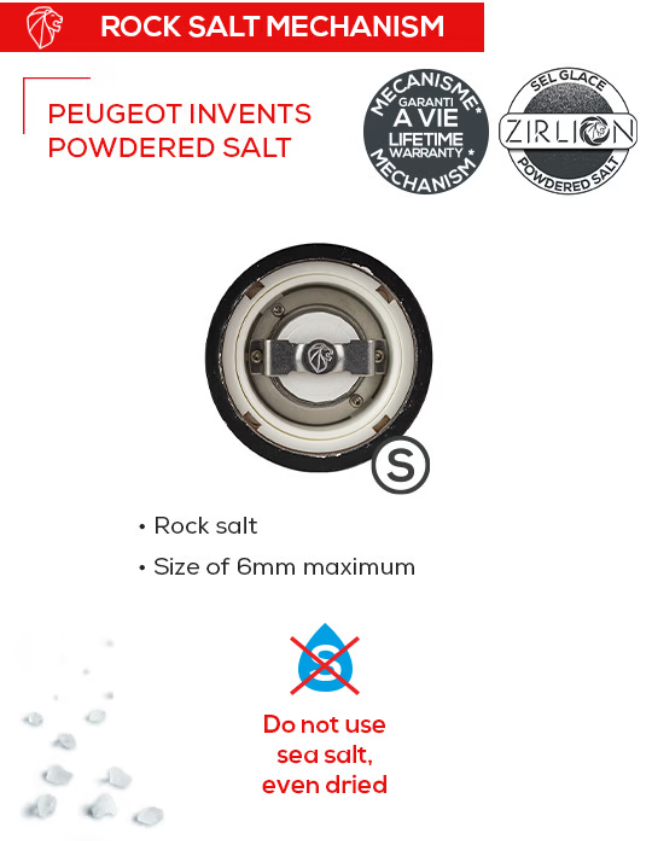 Peugeot Paris U’Select Narural Salt and Pepper Mill Set - 5” / 13 cm