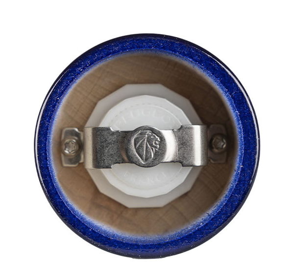 Peugeot Bistrorama Manual Salt Mill – Blue Lacquer Beechwood – 10 cm