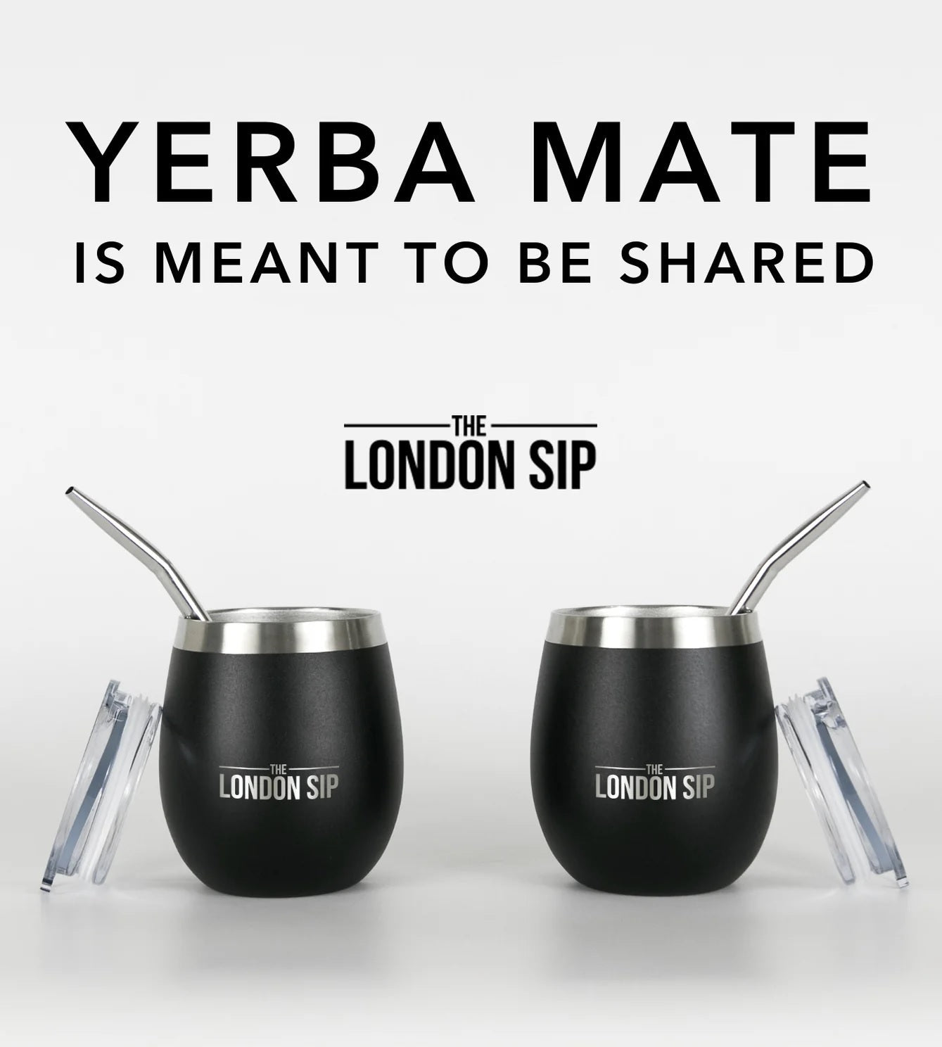 London Sip Yerba Mate Cup 8 oz / 250 ml (Set of 2) London Sip by Kitchen Niche