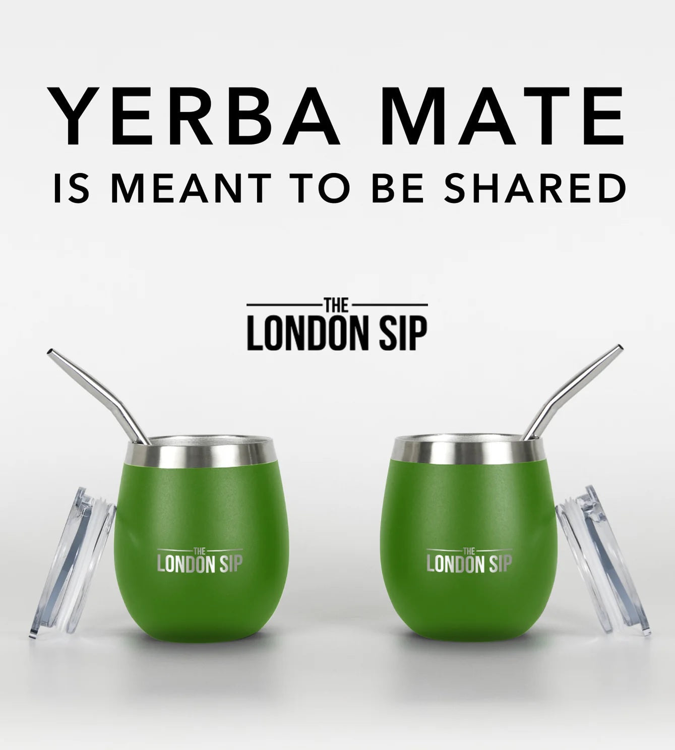 London Sip Yerba Mate Cup 8 oz / 250 ml (Set of 2) London Sip by Kitchen Niche