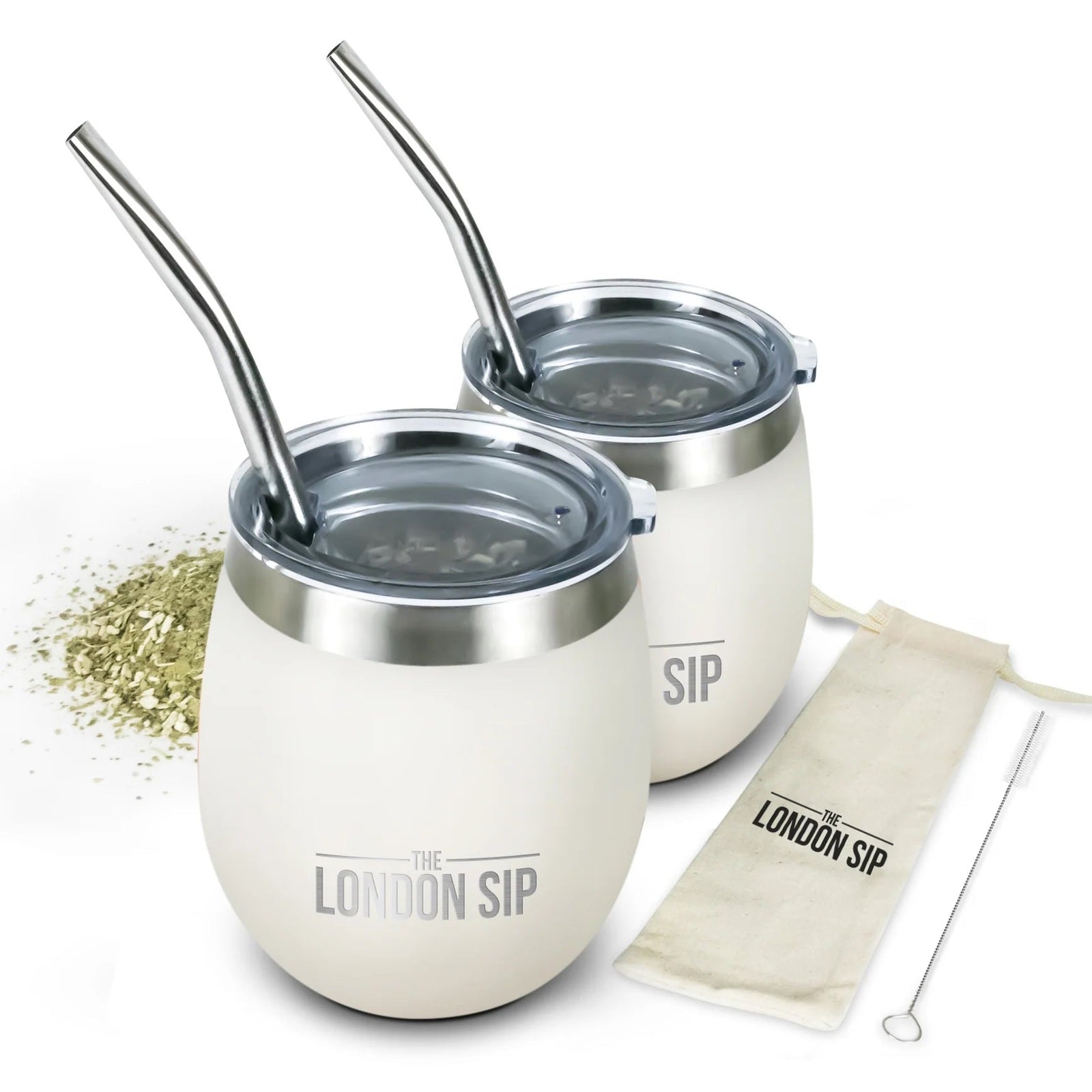 London Sip Yerba Mate Cup 8 oz / 250 ml (Set of 2) London Sip by Kitchen Niche