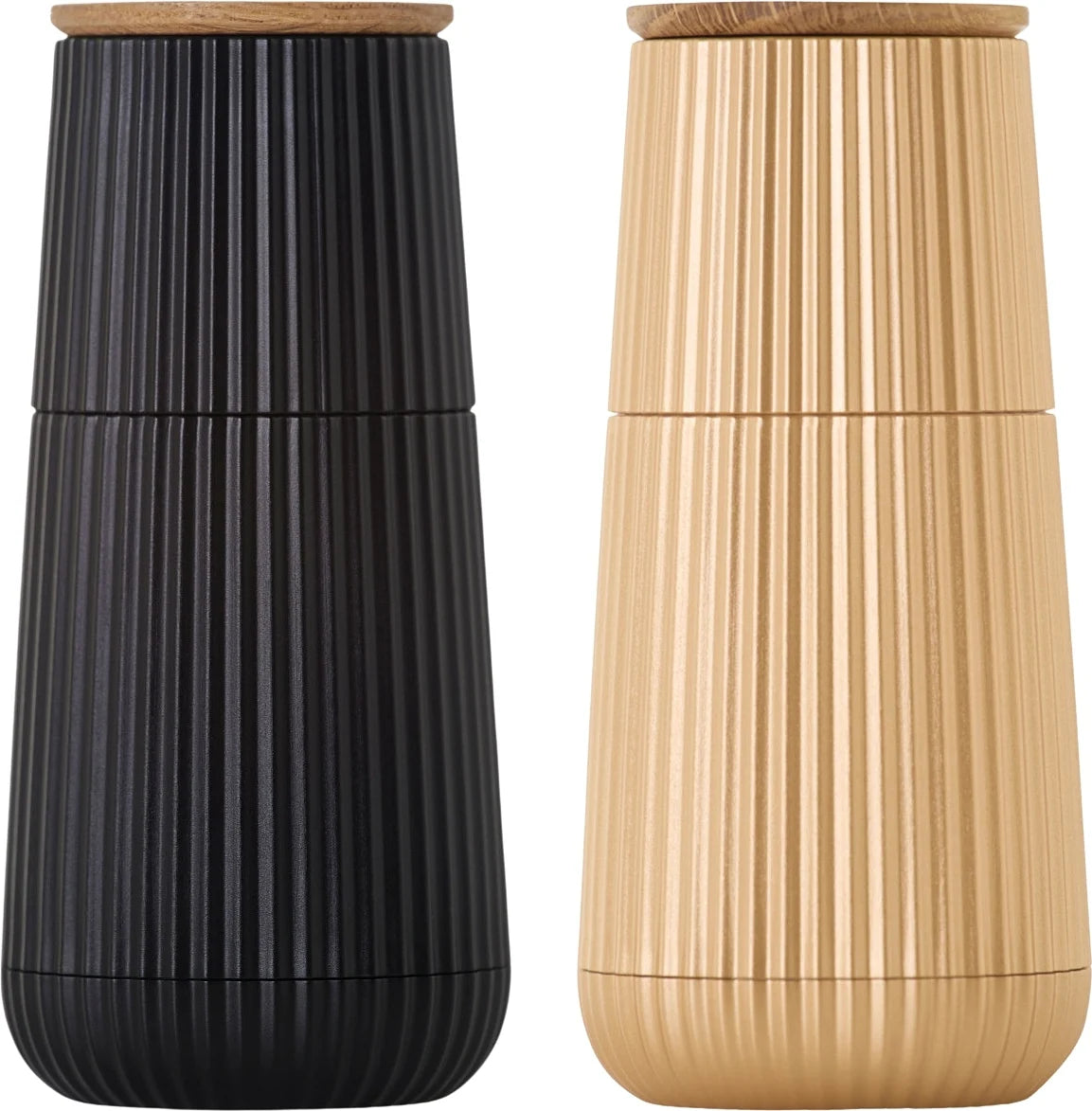 AdHoc Scape Salt & Pepper Mill Set – Black & Gold