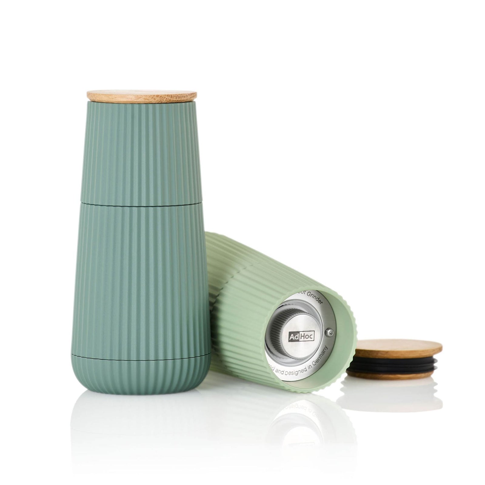 AdHoc Scape Salt & Pepper Mill Set – Dark & Light Green