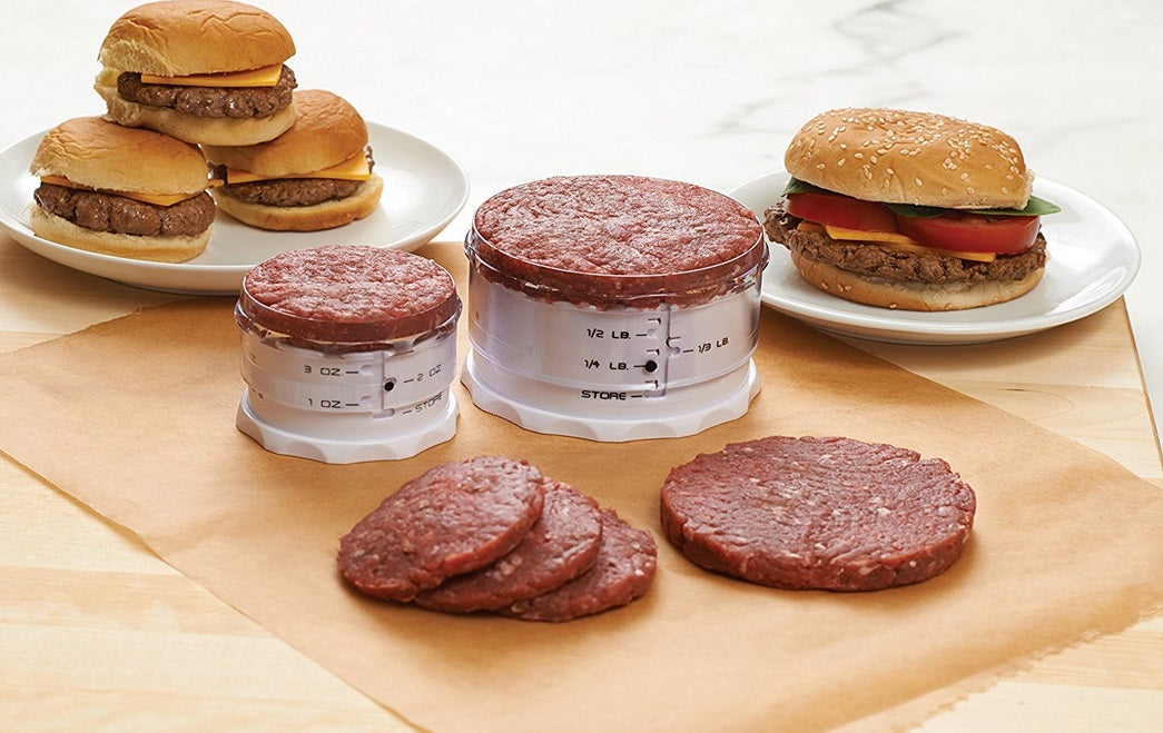 KitchenArt Set of 2 Adjust-A-Burger Hamburger Press by Kitchen Niche