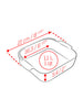 Peugeot Ceramic Baking Dish – Square – Slate – 21 cm