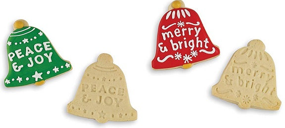 Bakelicious Christmas Bell Flip & Stamp Cookie Cutter by Kitchen Niche