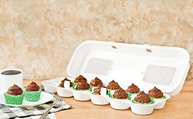 Bakelicious White Cupcake Holder Carton by Kitchen Niche