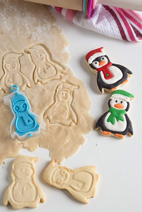 Bakelicious Penguin Flip & Stamp Cookie Cutter by Kitchen Niche