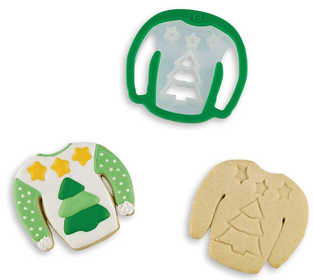 Bakelicious Christmas Tree Sweater Cookie Cutter by Kitchen Niche