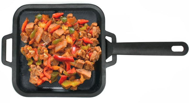 BBQ Devil Barbecue Cast Iron Skillet by Kitchen Niche