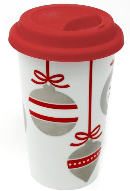 BIA Double Walled Christmas Ornament Travel Mug by Kitchen Niche