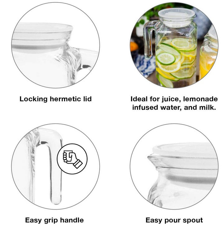 Bormioli Rocco Frigoverre Jug 1 L / 33.75 oz by Kitchen Niche