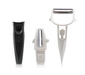 Swissmar Borner White Multi-Peeler Set by Kitchen Niche