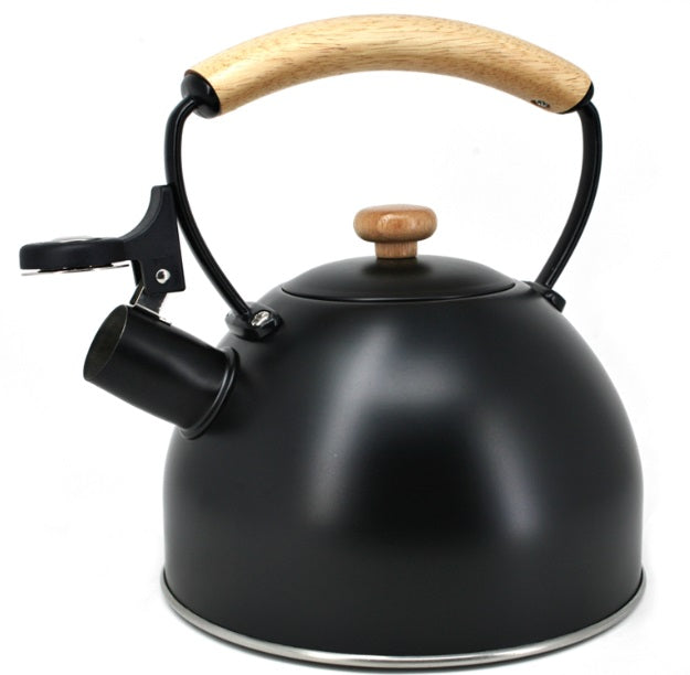 Cafe Culture Black Whistling Kettle by Kitchen Niche