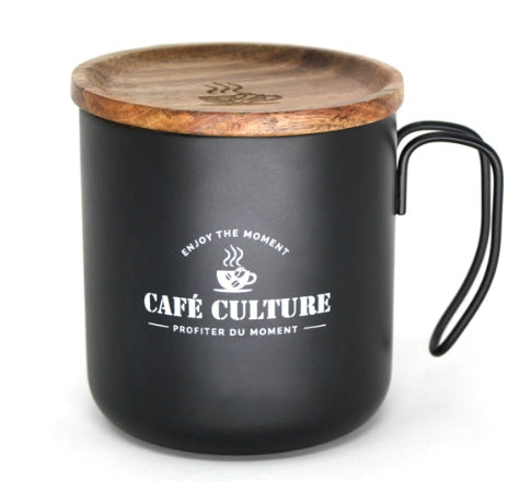 Cafe Culture Double Walled Mug Black Cafe Culture by Kitchen Niche