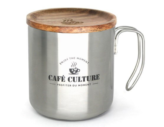 Café Culture Stainless Steel Double Walled Mug Cafe Culture by Kitchen Niche