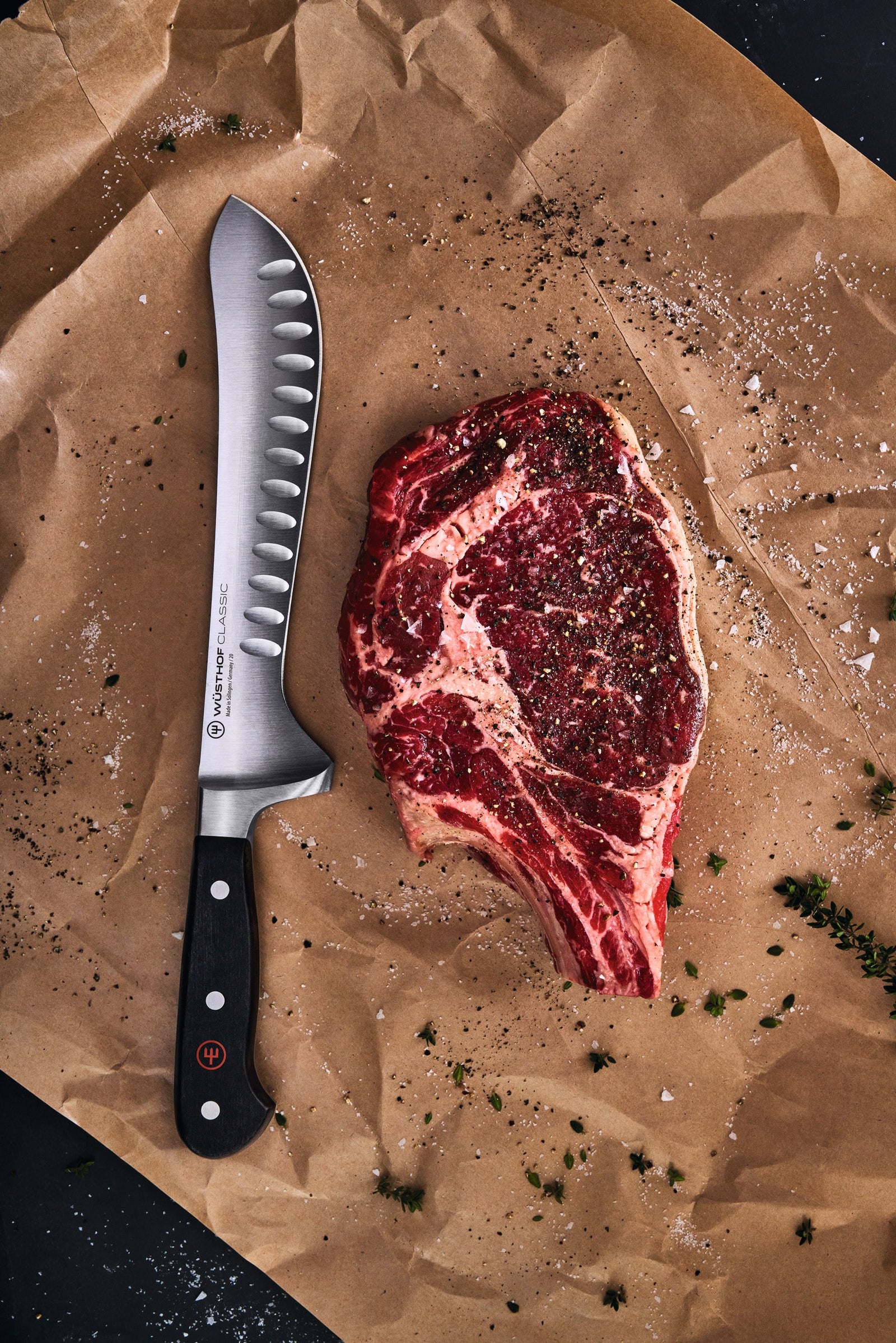 Wüsthof Classic Hollow Ground Butcher Knife – 8" Wusthof by Kitchen Niche