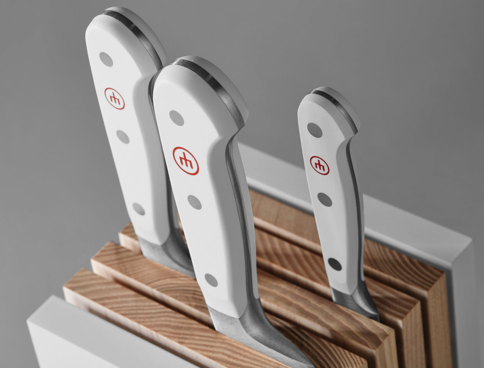 Wüsthof Designer Knife Block – White Wusthof by Kitchen Niche