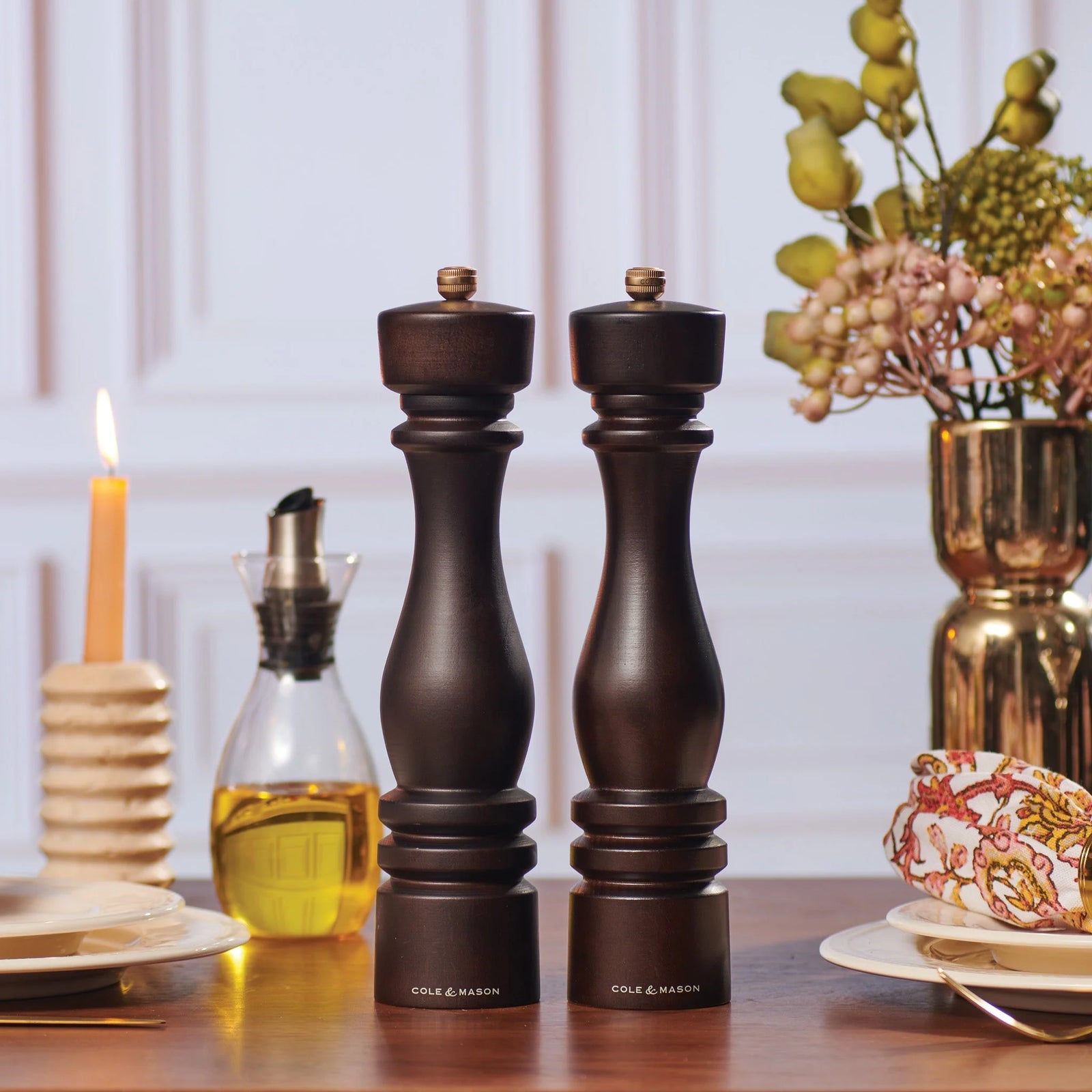 Cole & Mason London Pepper Mill – Chocolate Wood – 12" / 30 cm