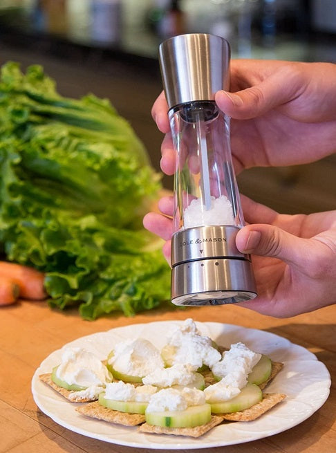 Cole & Mason Derwent Salt Mill – Stainless Steel – 7.5" / 19 cm by Kitchen Niche