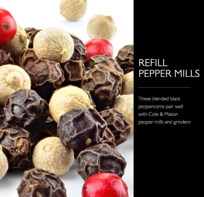 Cole & Mason Large Gourmet Peppercorn Refill 10oz by Kitchen Niche