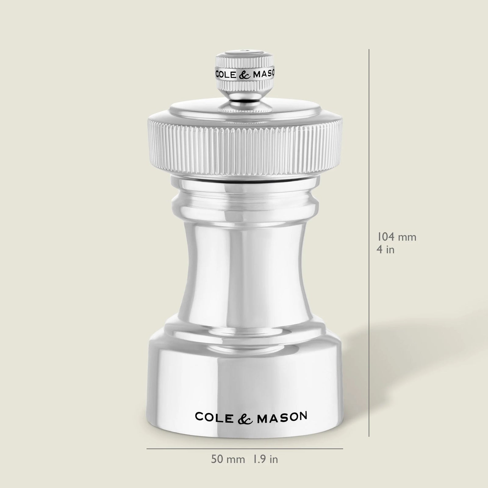 Cole & Mason Hoxton Salt & Pepper Mill Gift Set – Silver Plated