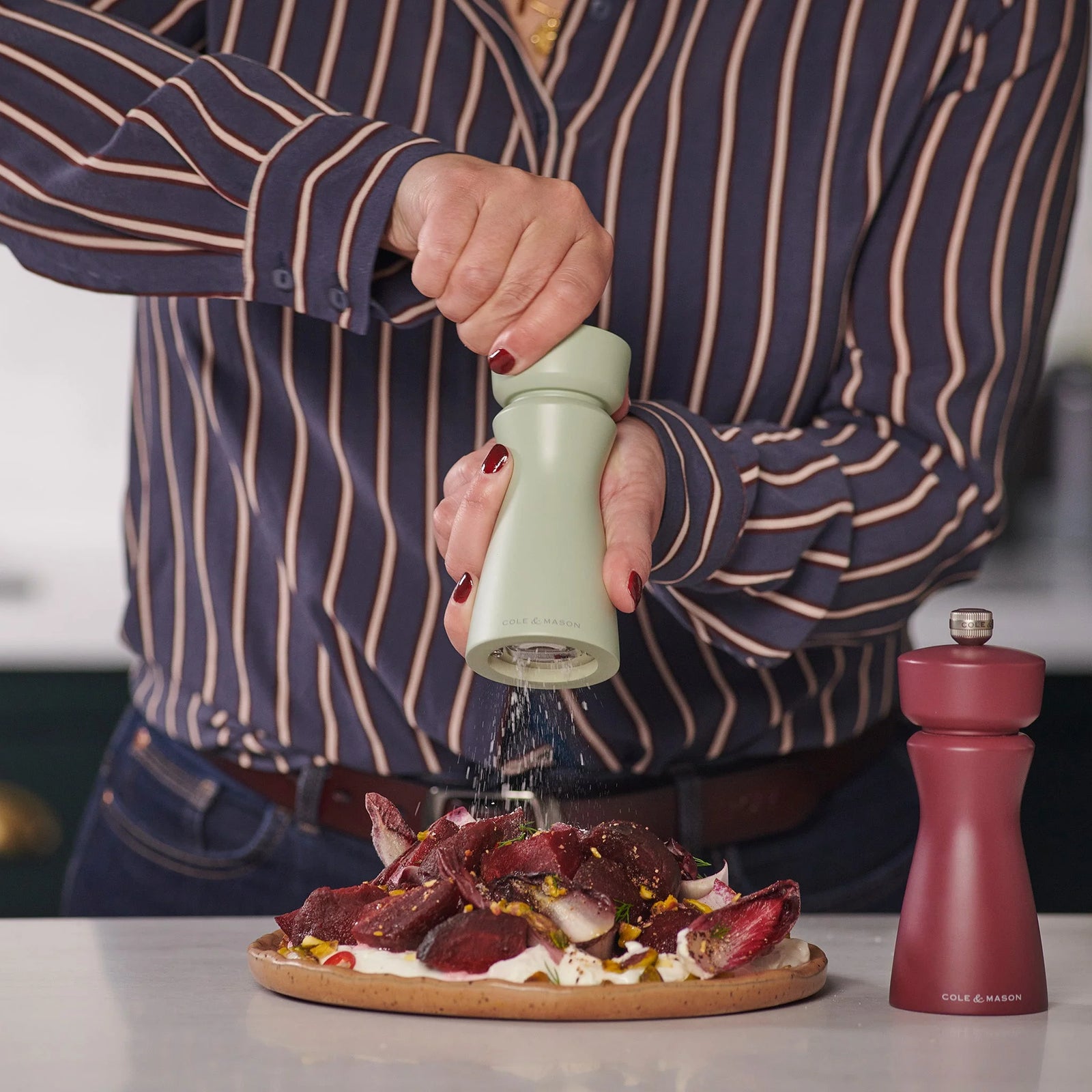 Cole & Mason Kenton Salt/Pepper Mill – Sage