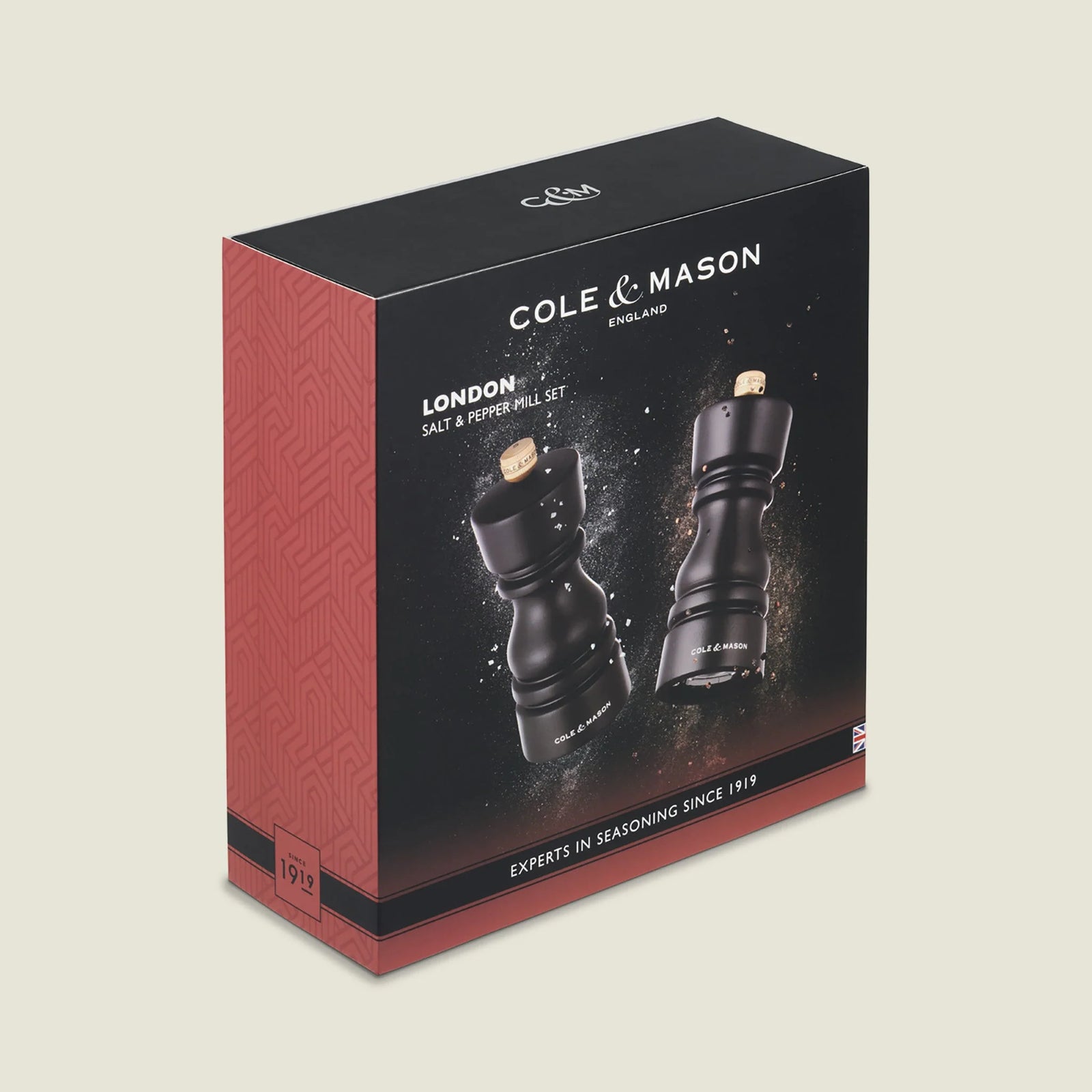 Cole & Mason London Salt & Pepper Mill Gift Set – Chocolate Wood – 5" / 13 cm
