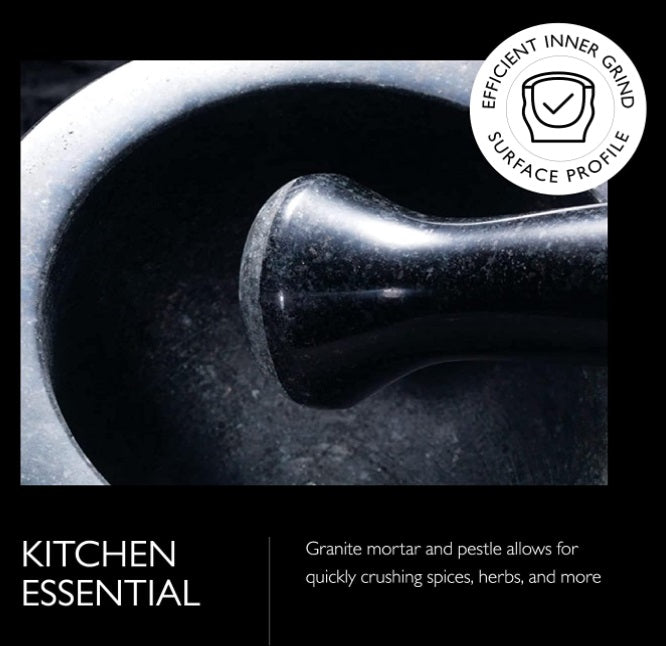 Cole & Mason Granite Mortar & Pestle – Ø 5.5" / 14 cm by Kitchen Niche