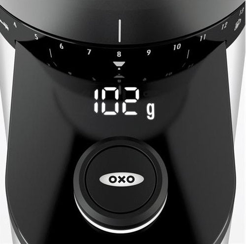 Oxo Conical Burr Coffee Grinder with Integrated Scale by Kitchen Niche
