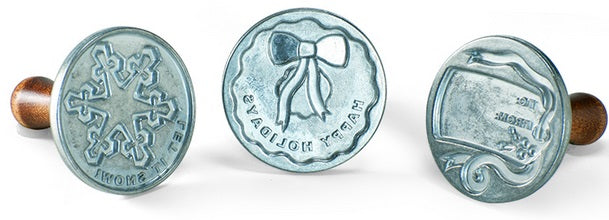 Nordic Ware Set of 3 Holiday Cookie Impression Stamps by Kitchen Niche