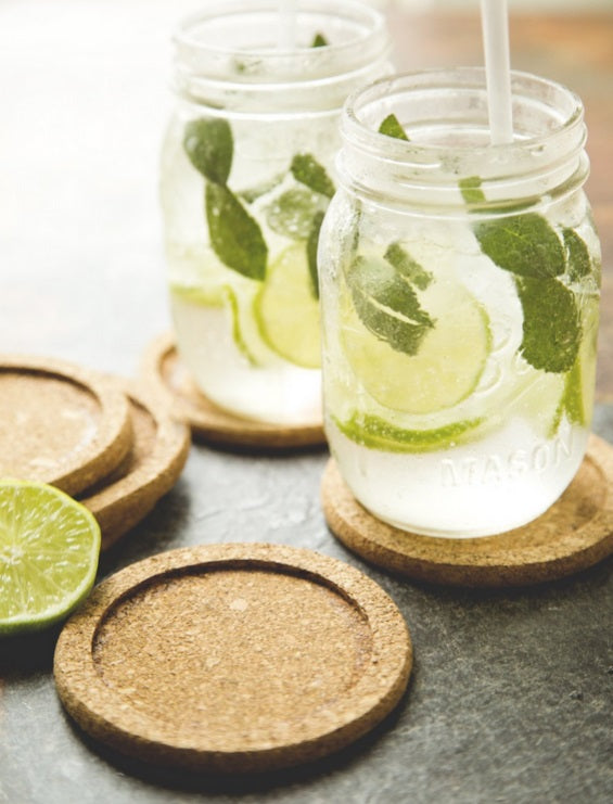 Fox Run Set of 6 Cork Coasters by Kitchen Niche