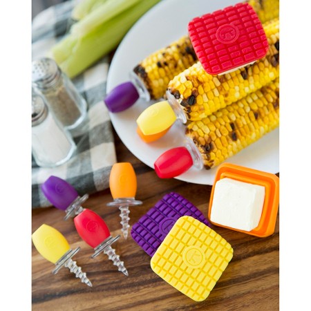 Outset Set of 8 Screw-in Corn Holders by Kitchen Niche