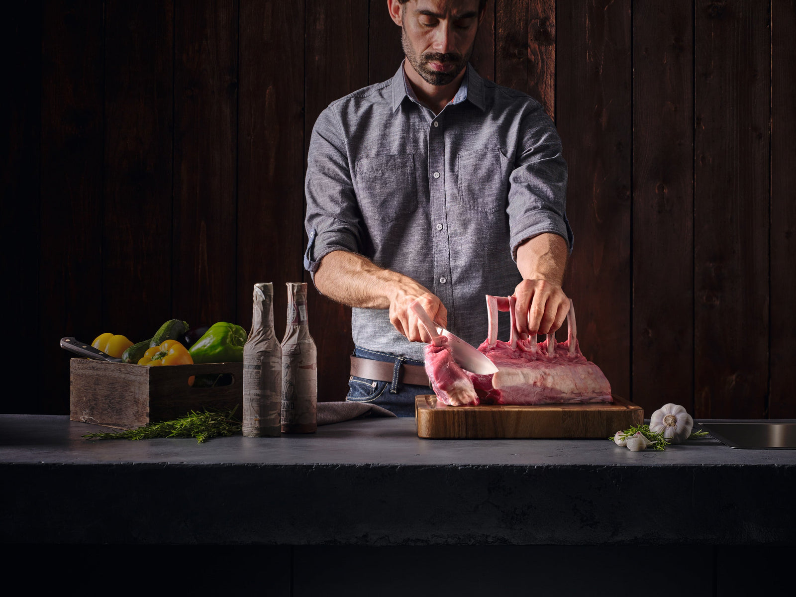 Wüsthof Crafter Hollow Ground Santoku Knife – 7" Wusthof by Kitchen Niche