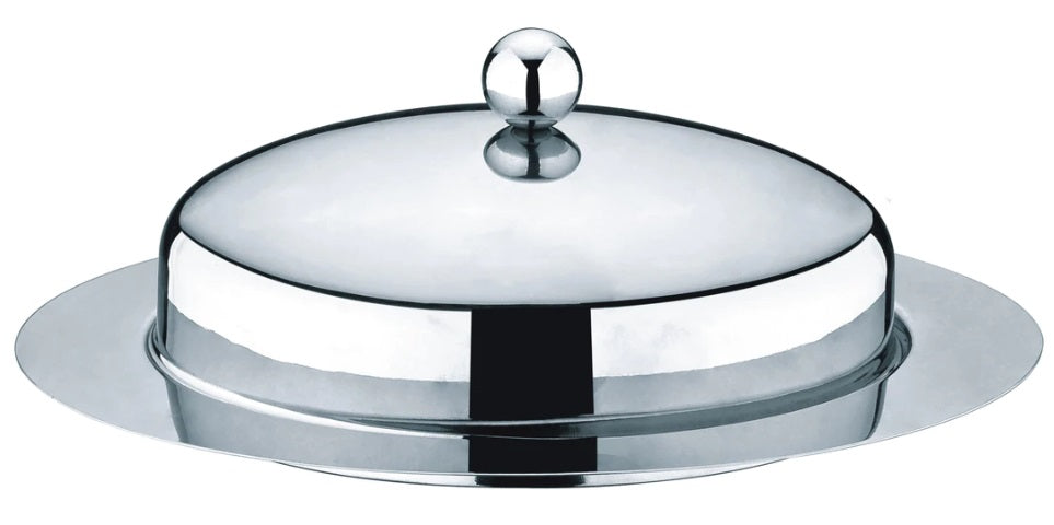 Cuisinox Oval Stainless Steel Butter Dish by Kitchen Niche