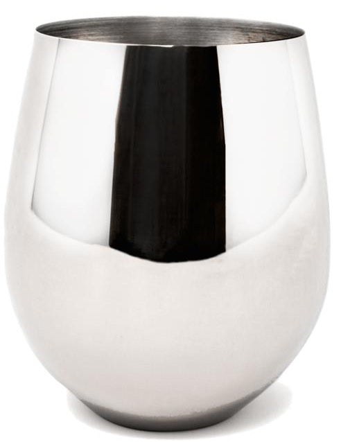 Danesco Stainless Steel Stemless Wine Goblet / Glass by Kitchen Niche