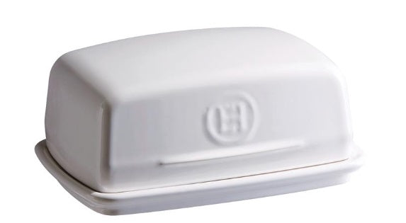 Emile Henry Butter Dish Flour White Emile Henry by Kitchen Niche