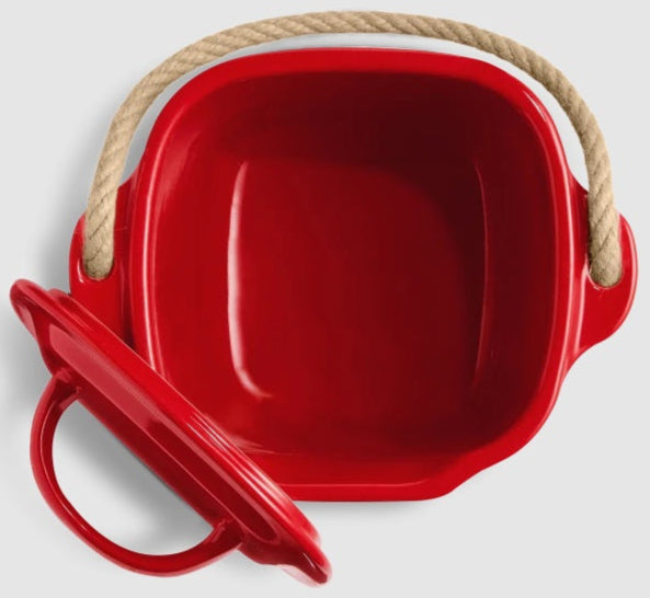 Emile Henry Compost Bin Burgundy Red Emile Henry by Kitchen Niche