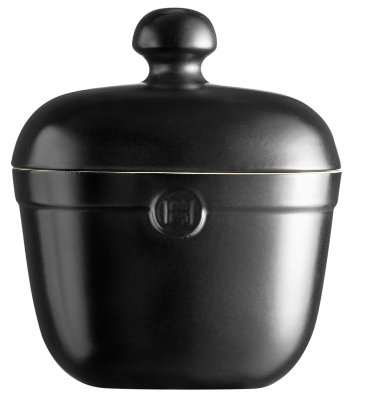 Emile Henry Cookie Jar Truffle Black Emile Henry by Kitchen Niche