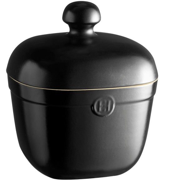 Emile Henry Cookie Jar Truffle Black Emile Henry by Kitchen Niche