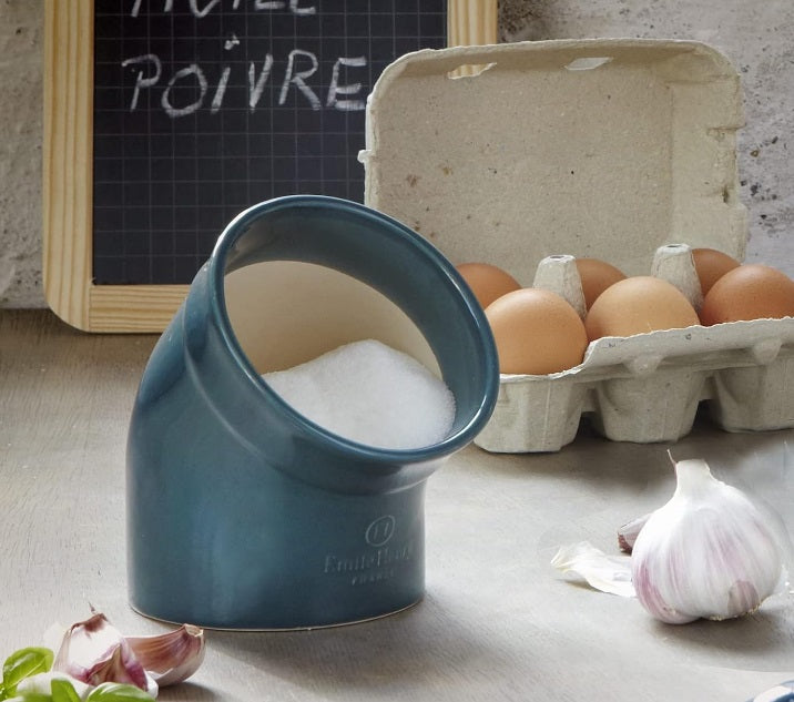 Emile Henry Salt Pig Truffle Black Emile Henry by Kitchen Niche