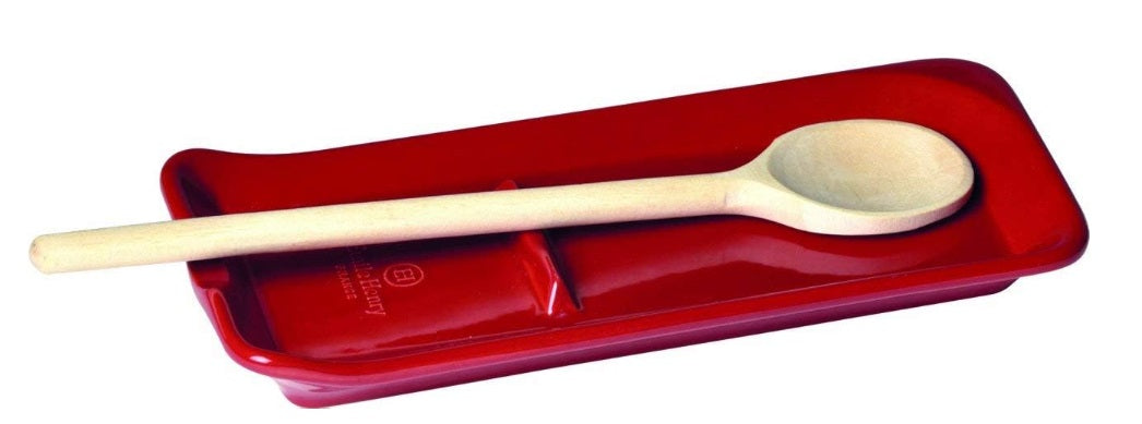 Emile Henry Spoon Rest Burgundy Red Emile Henry by Kitchen Niche
