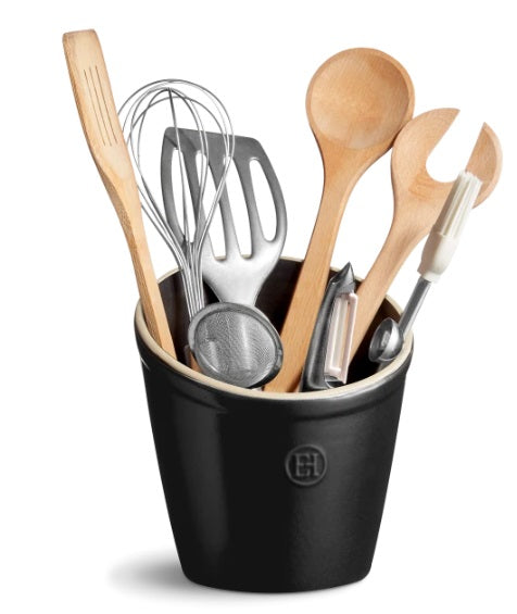 Emile Henry Utensil Holder Truffle Black Emile Henry by Kitchen Niche