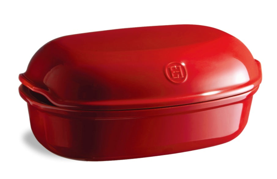 Emile Henry Artisan Loaf Bread Baker Burgundy Red by Kitchen Niche