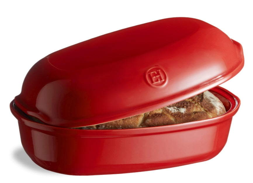 Emile Henry Artisan Loaf Bread Baker Burgundy Red by Kitchen Niche