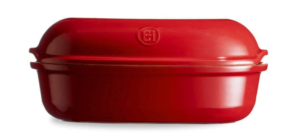 Emile Henry Artisan Loaf Bread Baker Burgundy Red by Kitchen Niche