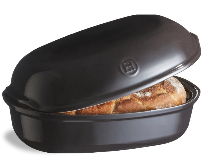 Emile Henry Artisan Loaf Bread Baker Charcoal Black by Kitchen Niche