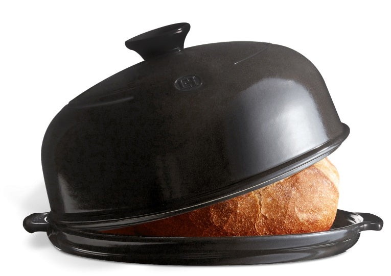 Emile Henry Bread Cloche Charcoal Black by Kitchen Niche